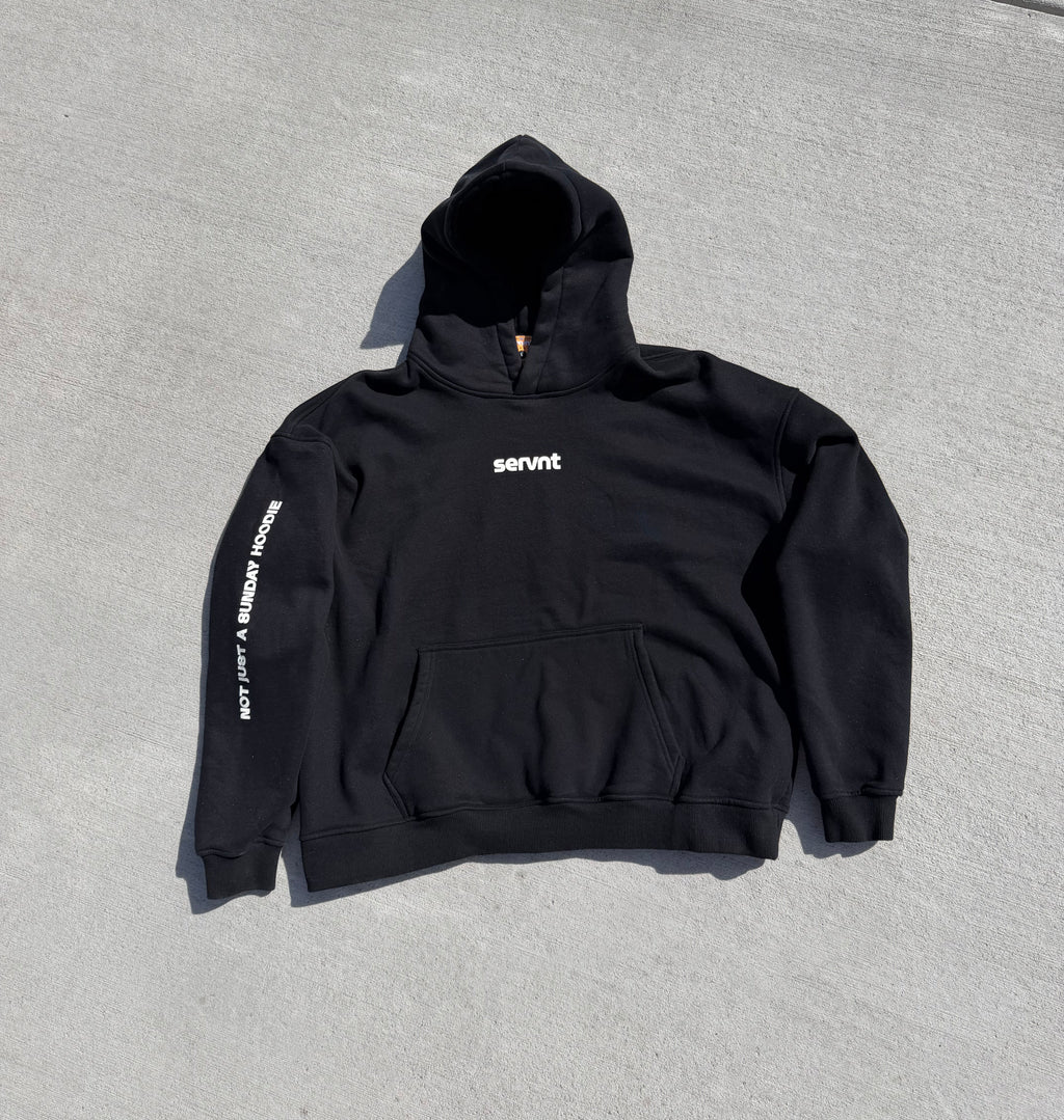 Here Am I Vintage Black Hoodie