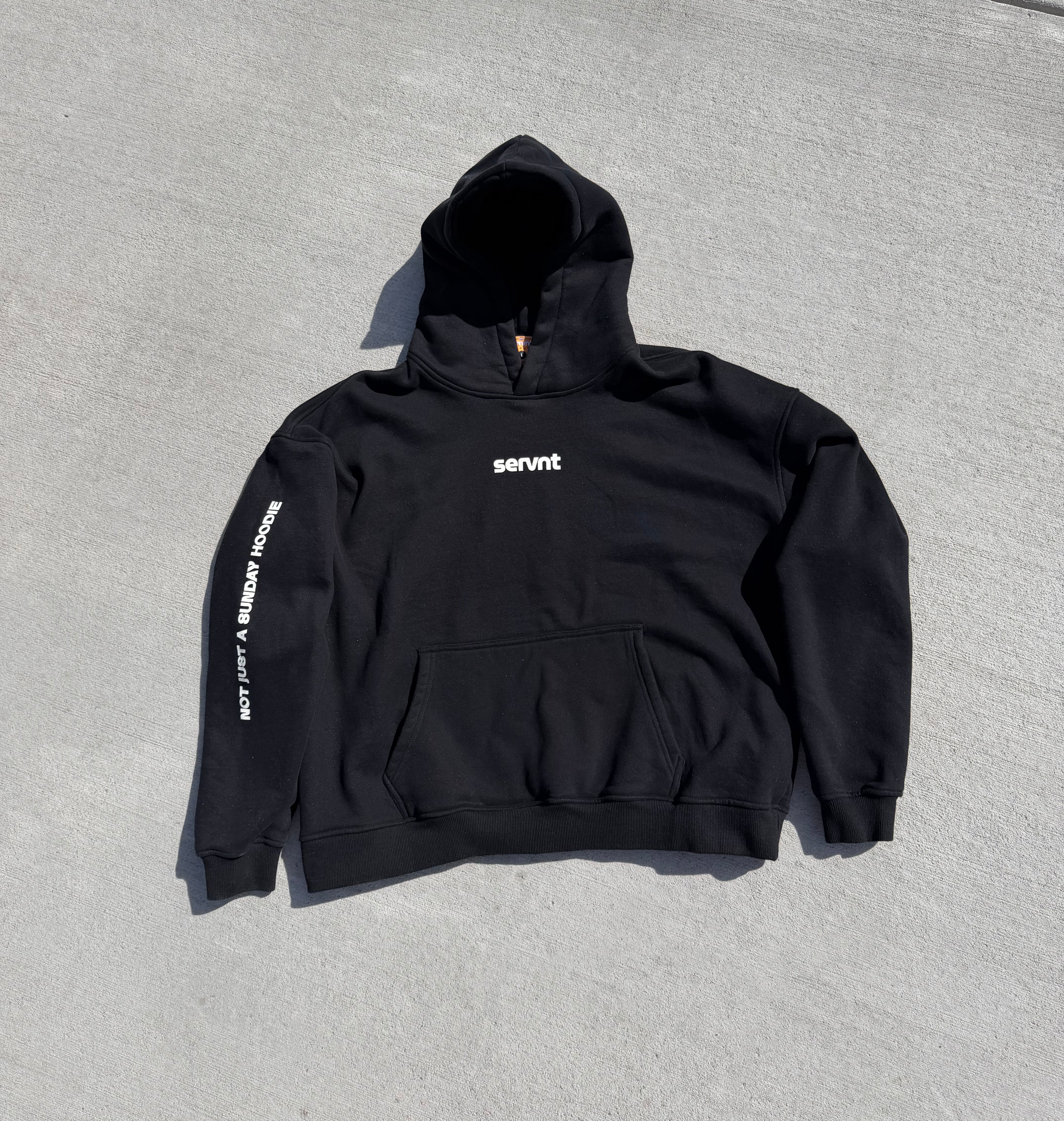 Here Am I Vintage Black Hoodie
